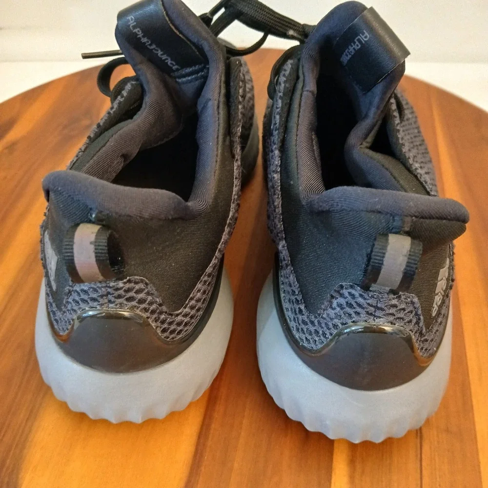 Adidas Alphabounce Running Shoes Black‎ Gray Womens 8 Athletic Sneakers CG5400